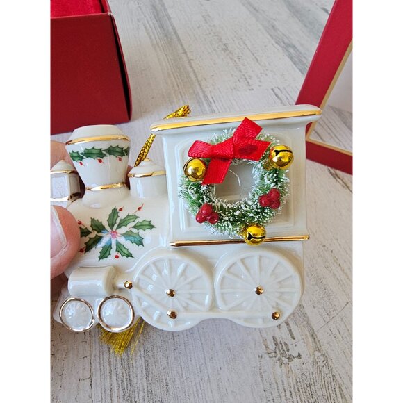 Lenox holiday accent train ornament porcelain 893703 Xmas tree new - Picture 4 of 9